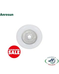 Anresun 40W Fan with LED Light Round White 600x195 (No return)