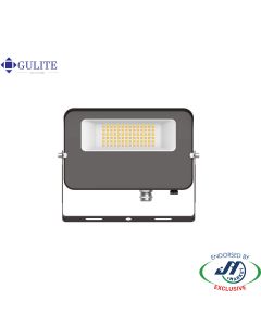 Gulite LED Floodlight Tricolour Black with Daylight Sensor