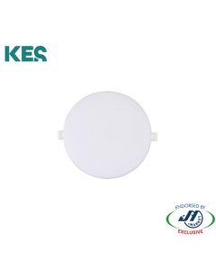 KES 10W LED Round Downlight White with Variable Hole Cut Out 85x16