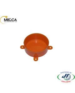 MECCA Junction Box Disposable Lids Orange Box of 20
