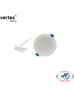 Vertex 10W LED Downlight Tricolour Diffuser 90mm White