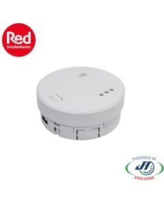 RED SMOKE ALARMS GTC2968X PHOTOELECTRIC CARBON MONOXIDE ALARM MAINS POWERED WITH 10 YEAR BATTERY BACKUP