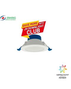 JinHang 9W LED Downlight Tricolour 7-Year-Warranty 90mm Cut-out V8