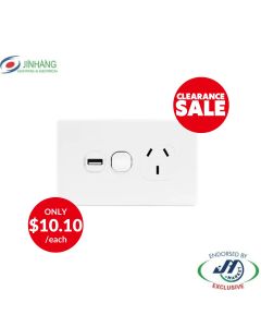 JinHang Classic 10A Switched with Single Port USB Charger ( No return)