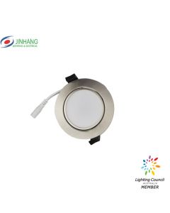 JinHang 7W Gimbal Dimmable LED Downlight 70mm Chrome (1YR Wty)