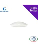 KG 18W Dimmable Tri-colour LED Oyster Light-335 x H106 mm
